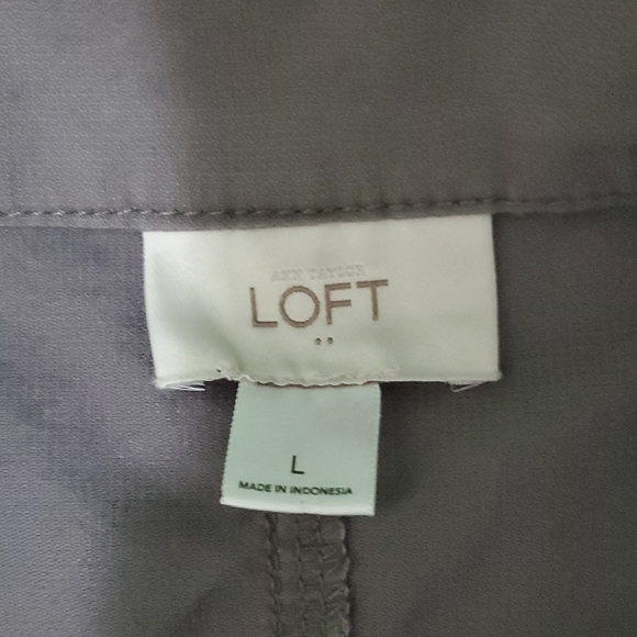 LOFT Gray Utility Jacket - Picture 2 of 2